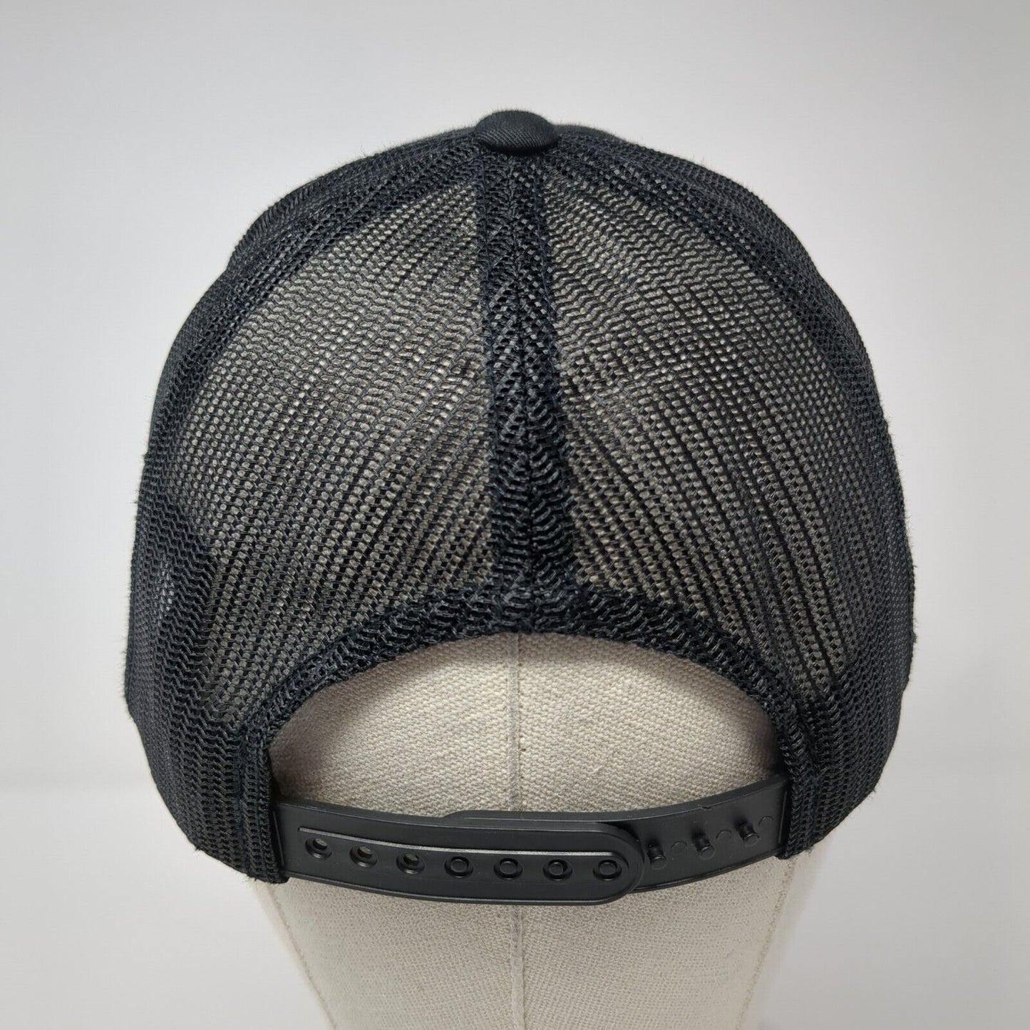 Lifetime Frontenac Snapback Trucker Hat Black OS Adjustable Mesh Back Sport-Tek