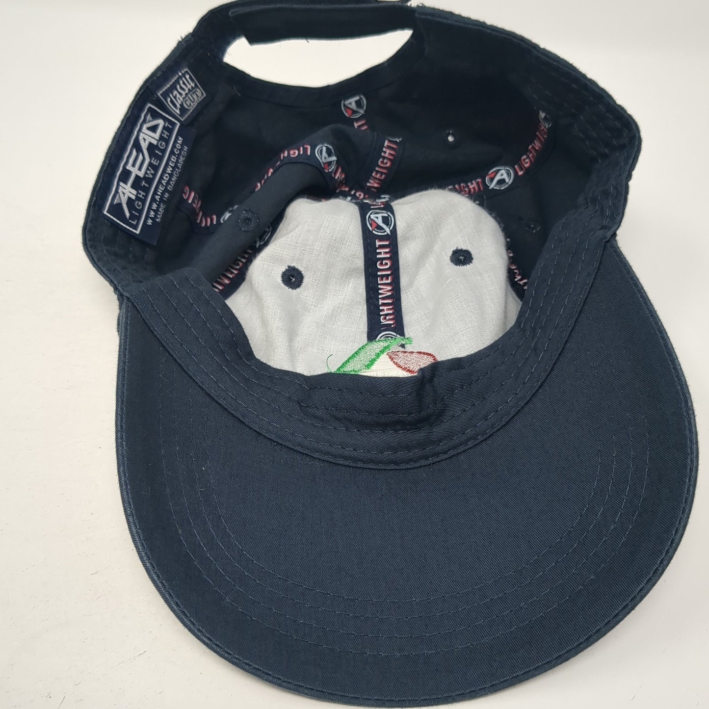 Asgrow Strapback Hat Blue One Size Adjustable Embroidered Logo Ahead