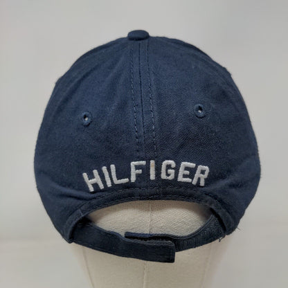 Tommy Hilfiger Strapback Hat Blue One Size Adjustable Embroidered Vented Holes