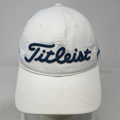 Titleist Baseball Cap White OSFM Pro V1 FootJoy Golf Performance Adjustable Hat