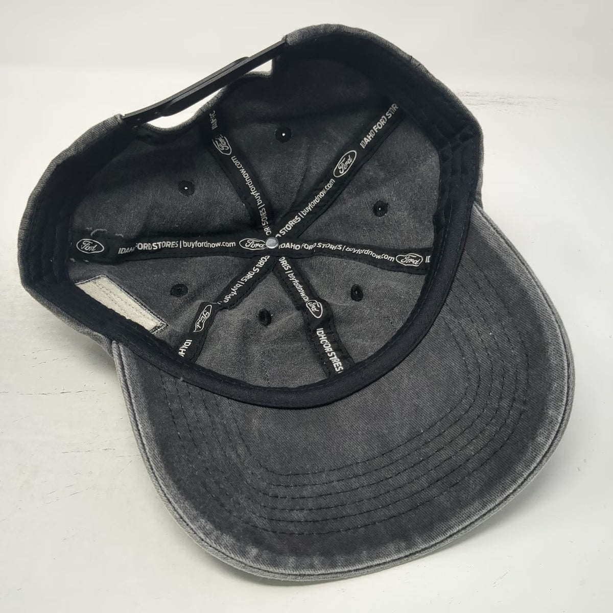 Ford Snapback Gray One Size Hat American Flag Built Ford Tough Idaho Dealership