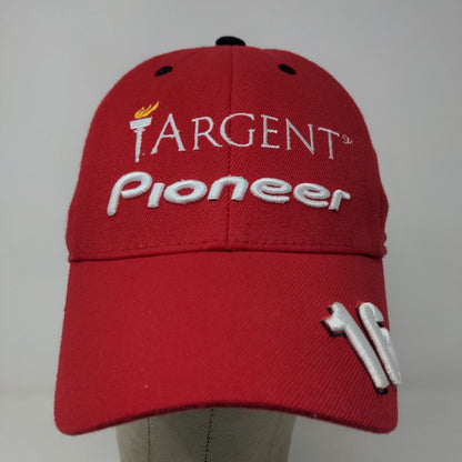 Targent Pioneer Men's Fitted Hat Red OSFA Embroidered #16 Rahal Letterman Racing