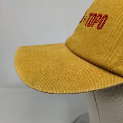 Tequila + Topo Slideback Hat Tan One Size Adjustable Embroidered 6 Panel Cotton