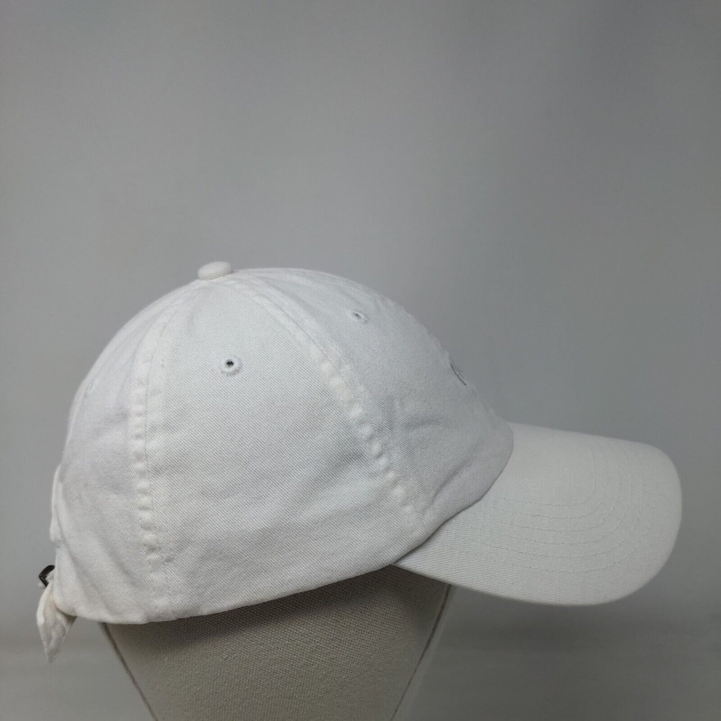 H20 Slideback Hat White One Size Adjustable Embroidered Vented Holes BIG X