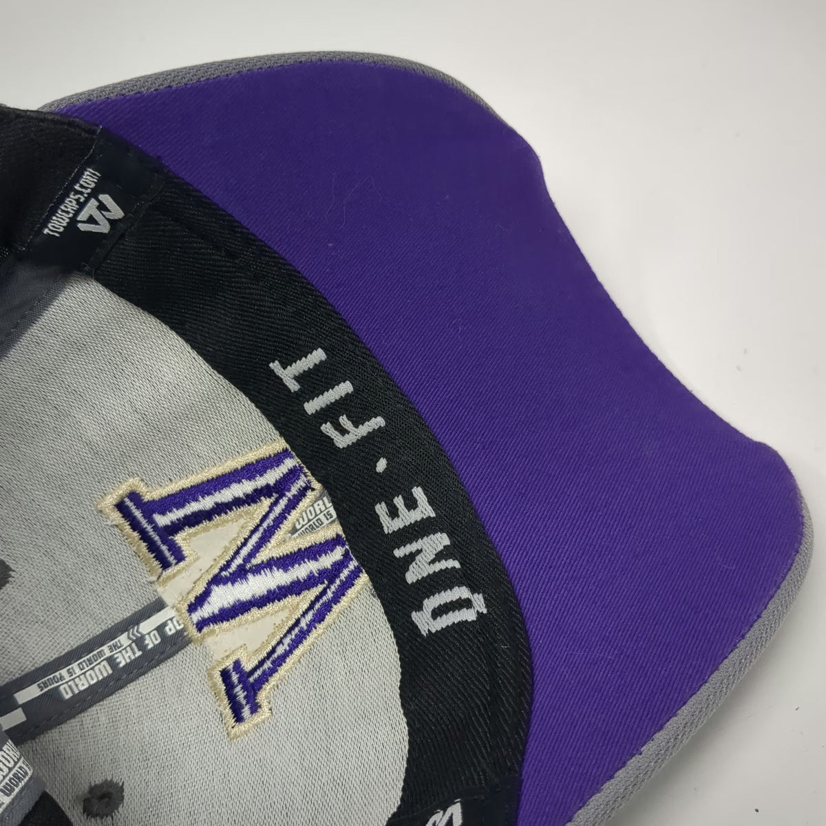 Top of the World Washington Huskies NCAA Gray Purple One Size Hat Embroidered
