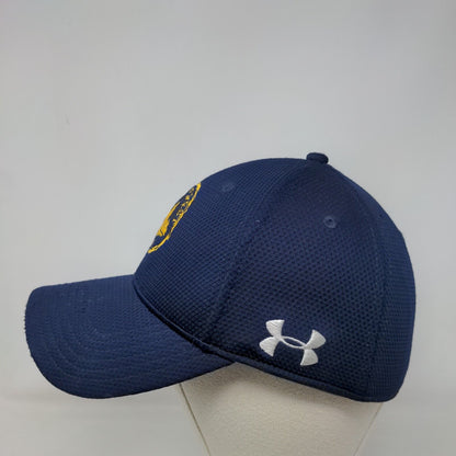 Pine Forest Camp Fitted Hat Blue M/L Embroidered Under Armour 6 Panel