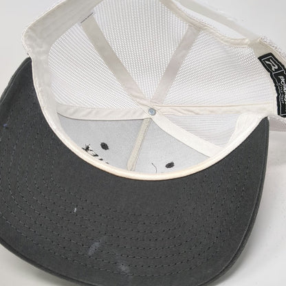 Richardson Trucker Hat Gray White One Size Central Valley Bucks Bulls Deer Elk