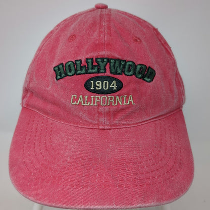 Lucky 7 Hollywood California 1904 Red Baseball Cap OSFM Strapback Hat Adjustable