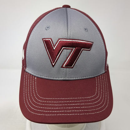 Virginia Tech Hokies NCAA Top of the World Red OSFM Stretch Cap Memory Fit Hat