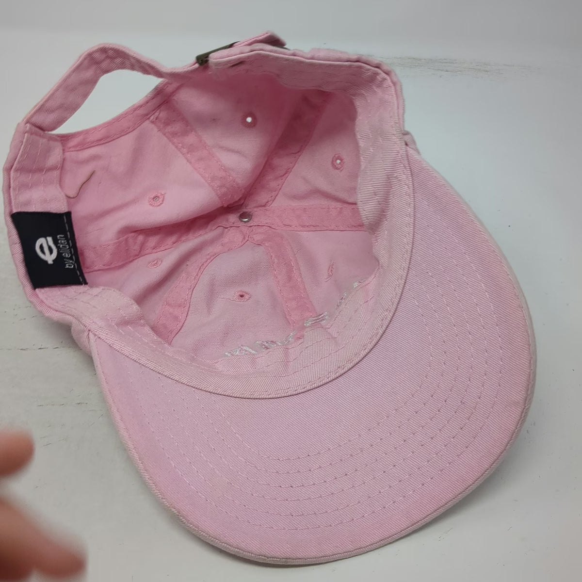 Ellidan Boston Est 1630 Pink One Size Baseball Cap Slideback Embroidered Hat