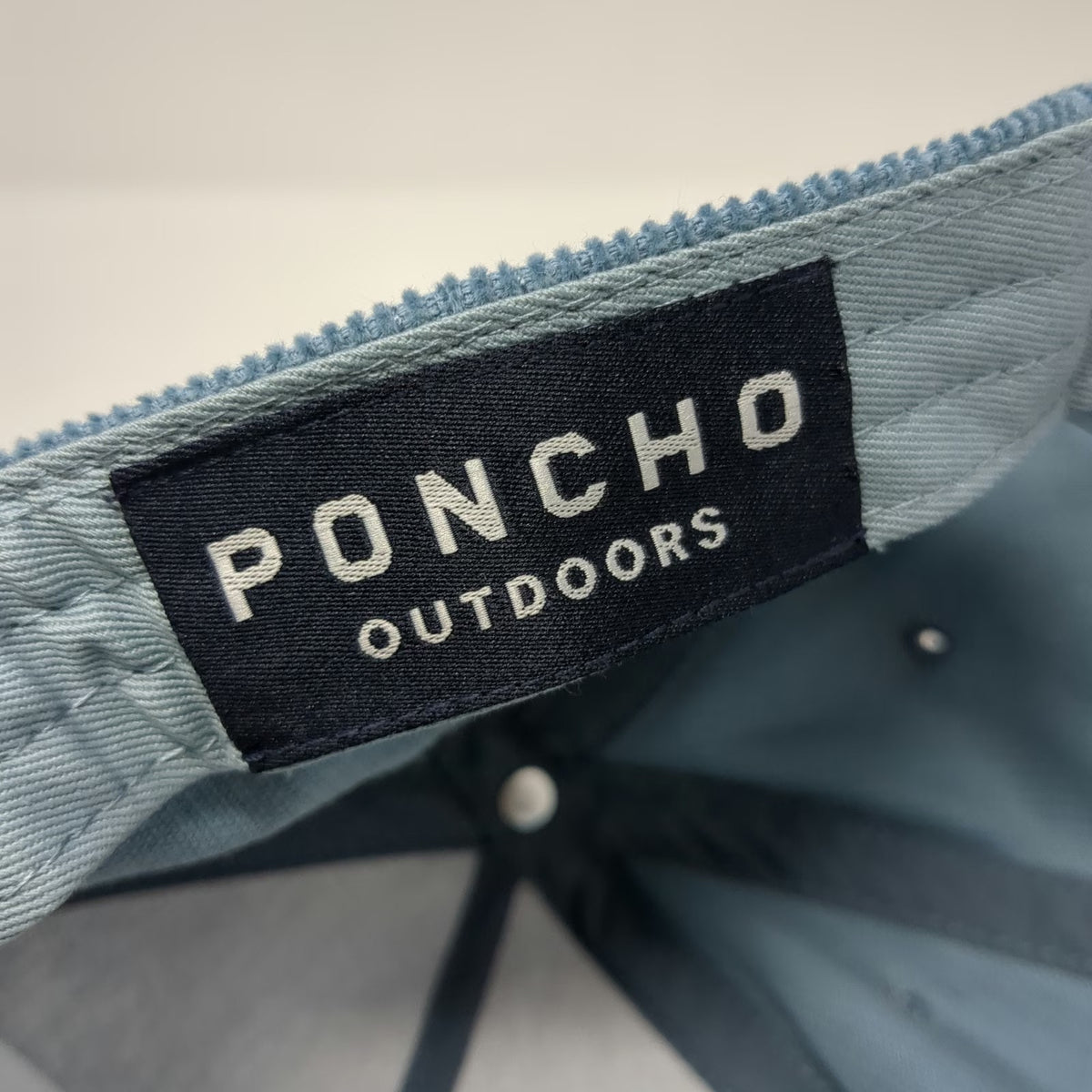 Poncho Outdoors Trucker Blue One Size Corduroy Tarpon Fish Hat Slideback
