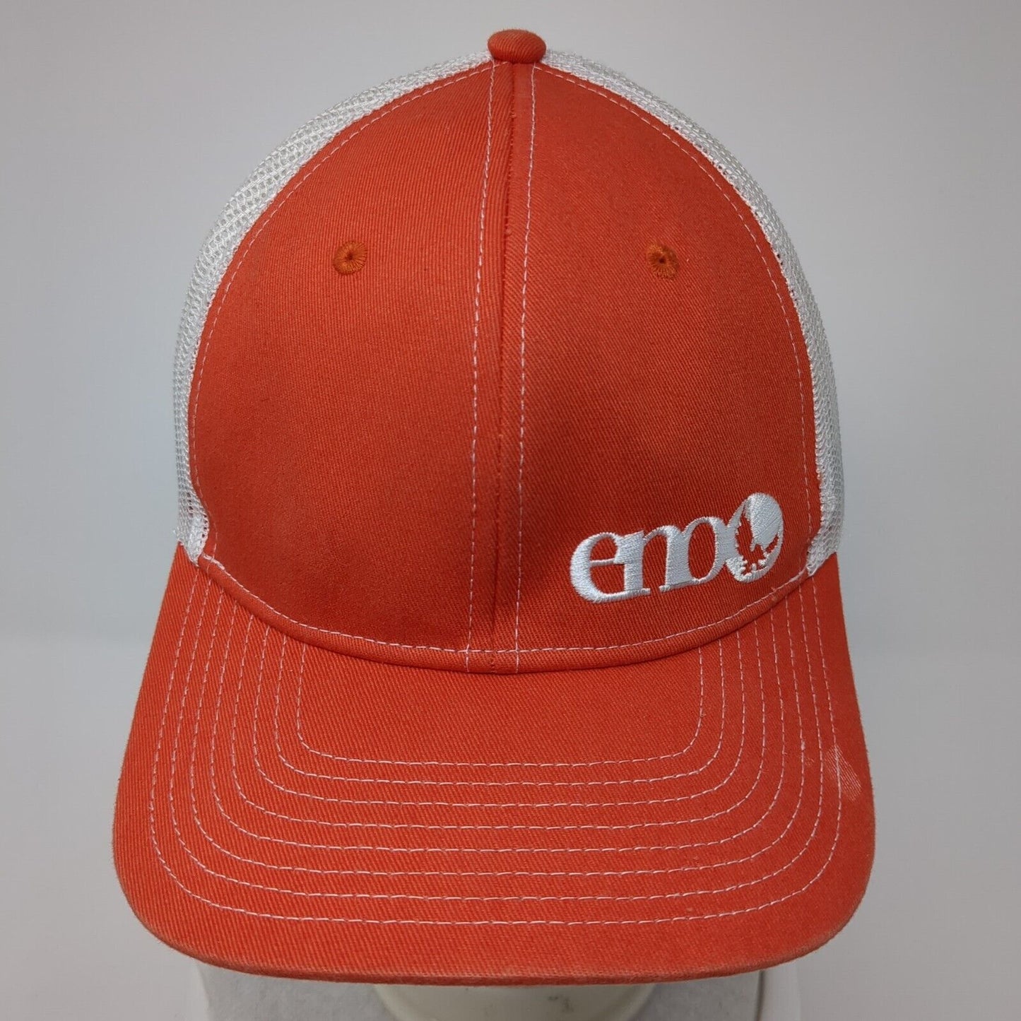 ENO Eagles Nest Outfitters Snapback Trucker Hat Orange One Size Mesh Back