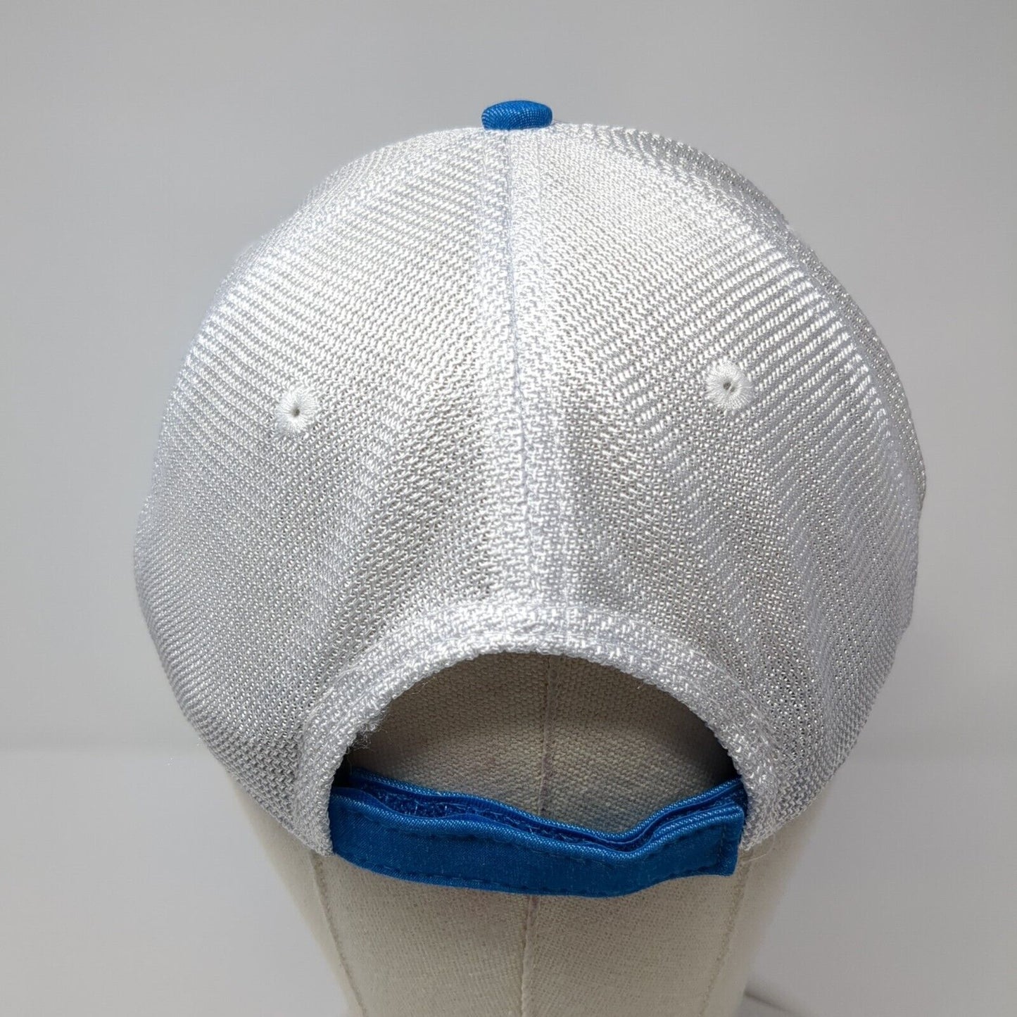 The Palm & Shell Captiva Strapback Trucker Hat Blue One Size Mesh Back