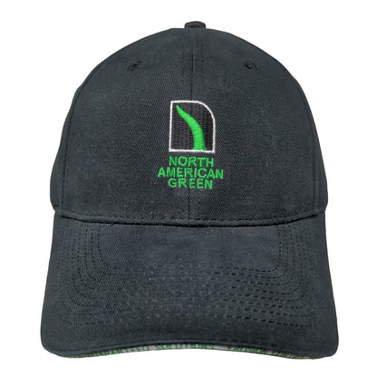 North American Green Men's Strapback Hat Black Size OSFA Embroidered Logo VMAX3