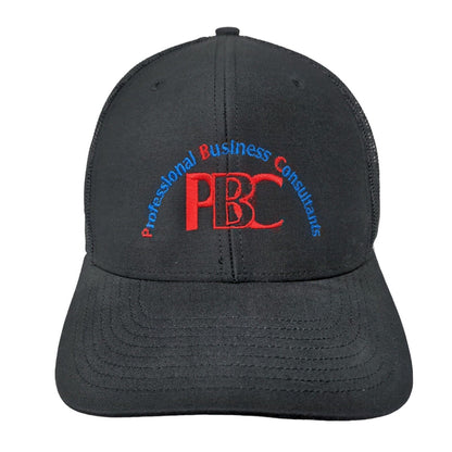 PBC Professional Business Consultants Snapback Trucker Hat Black OS Richardson
