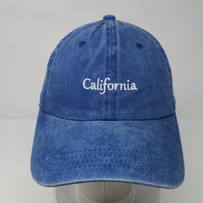 California Slideback Hat Blue One Size Adjustable Embroidered 6 Panel Nissi Caps