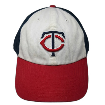 '47 Baseball Cap Blue White Red OSFM MLB Minnesota Twins TC Logo Slideback Hat