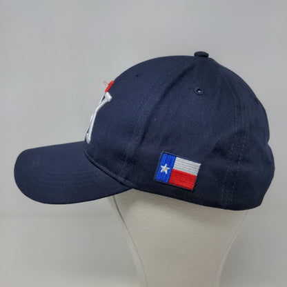 Robin Ruth Men's Strapback Hat Blue Adjustable Embroidered TX Logo Cotton