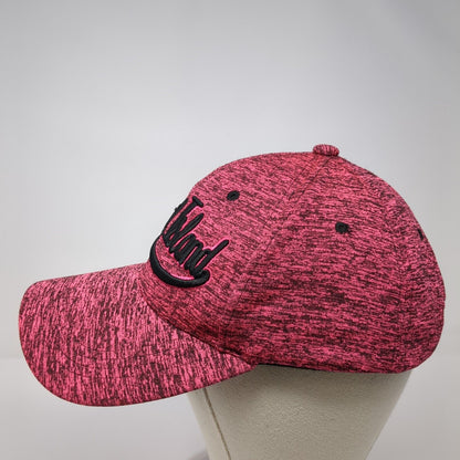 Topsail Island Strapback Hat Pink One Size Adjustable Lucky 7 USA Polyester