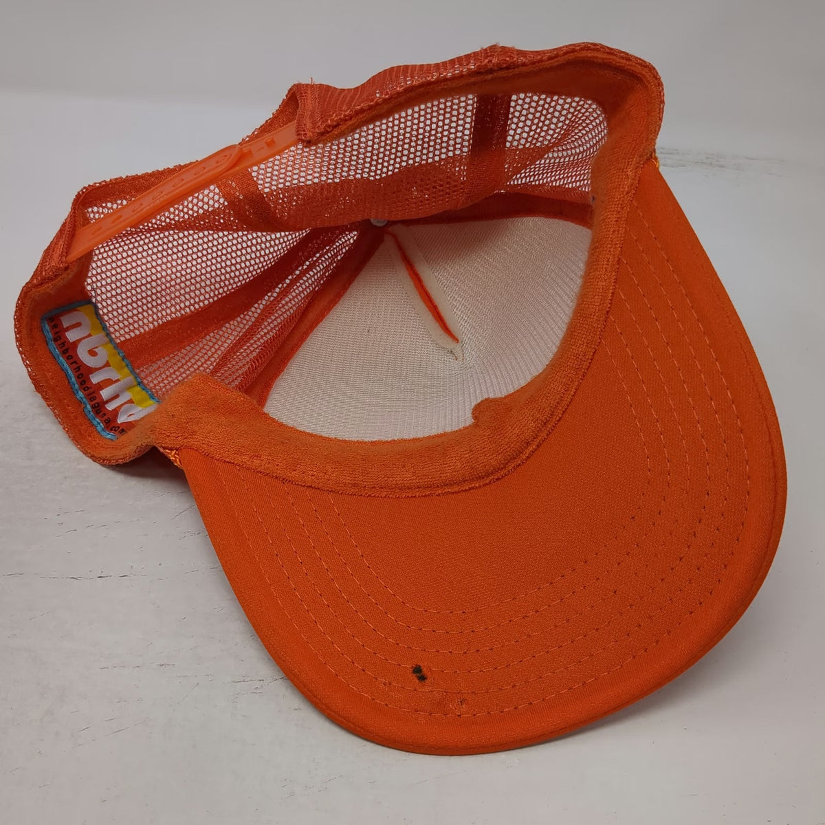 Neighborhood Laguna Barre-Bae Trucker Hat Orange OSFM Snapback Mesh Foam Front