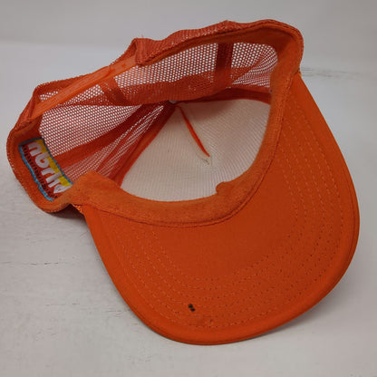 Neighborhood Laguna Barre-Bae Trucker Hat Orange OSFM Snapback Mesh Foam Front