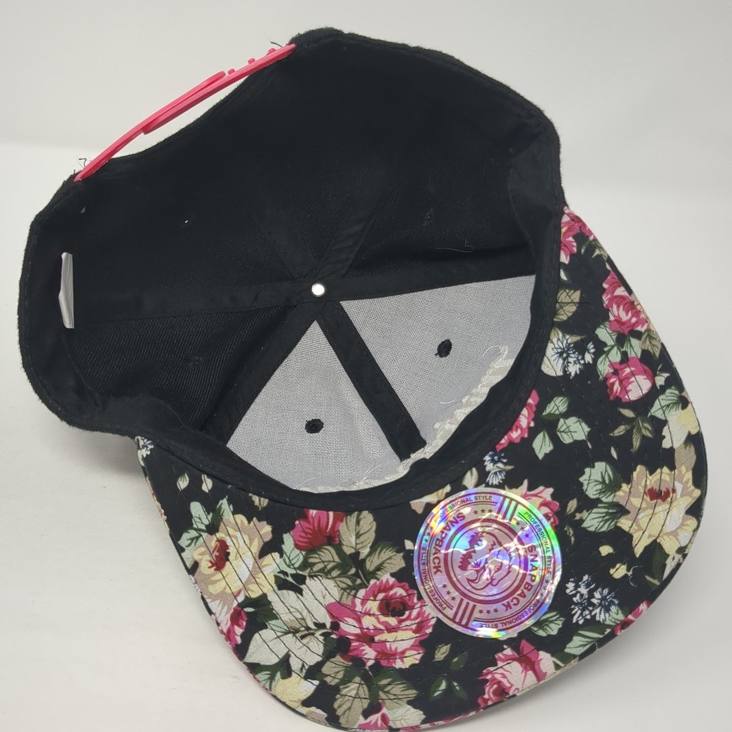 MisterWives Snapback Hat Multicolor One Size Embroidered Floral Crown