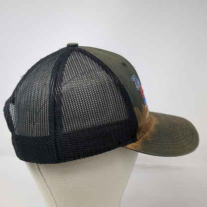 Quake City Caps Trucker Hat Black OSFM The Blower Shop American Flag Snapback