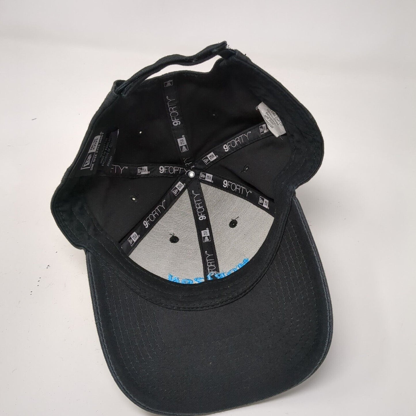 Horizon Strapback Hat Black OSFM Adjustable Embroidered New Era 9Forty