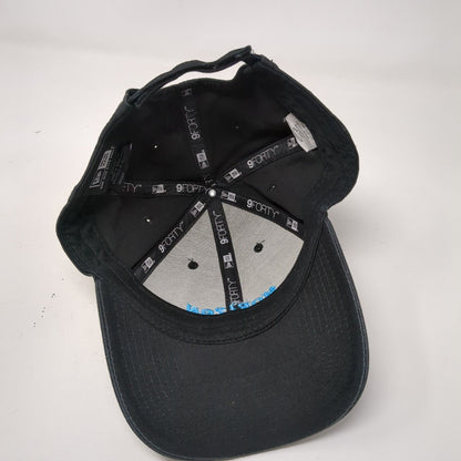 Horizon Strapback Hat Black OSFM Adjustable Embroidered New Era 9Forty