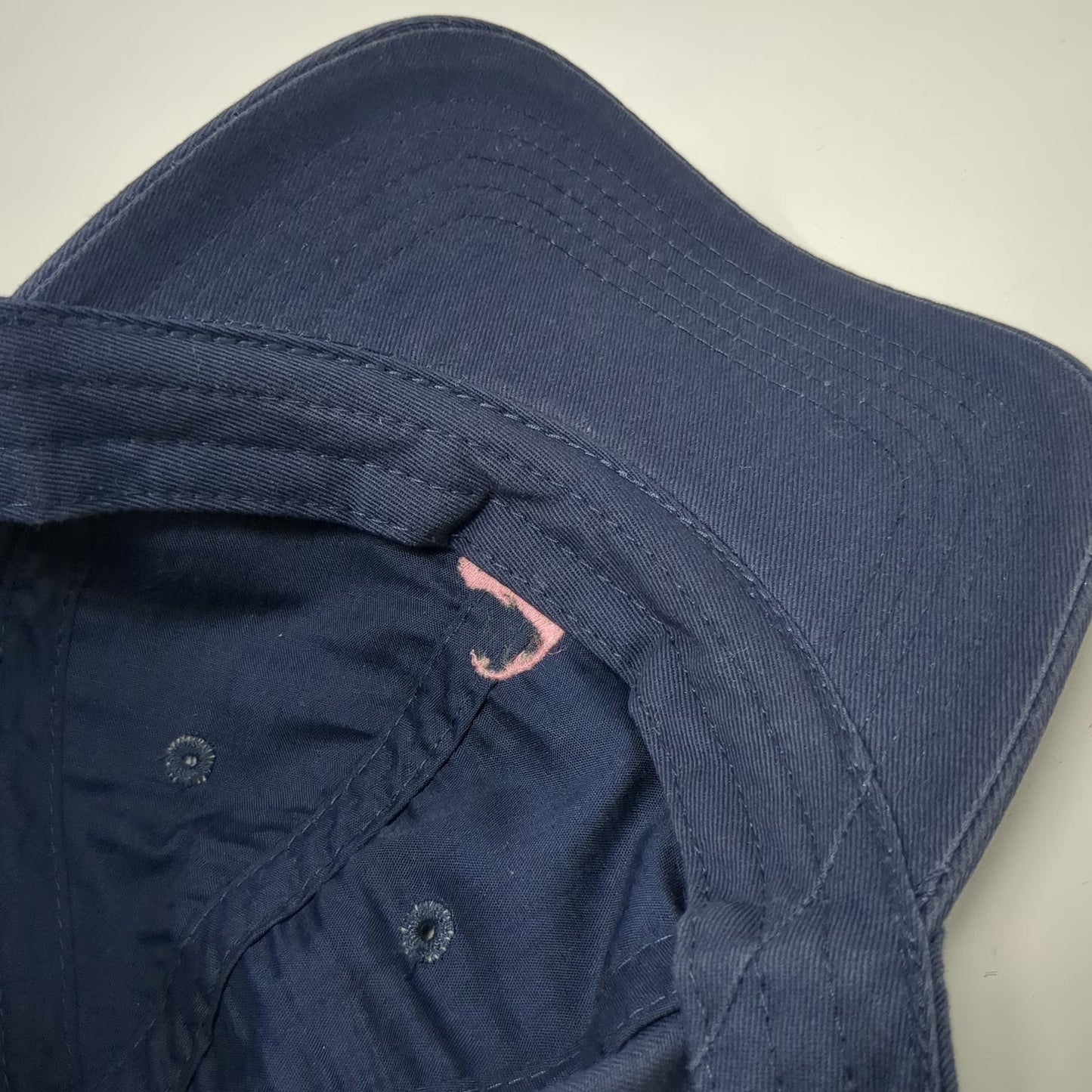 Cuffys Baseball Cap Blue Pink Womens Cape Cod Embroidered Cotton Slideback Hat