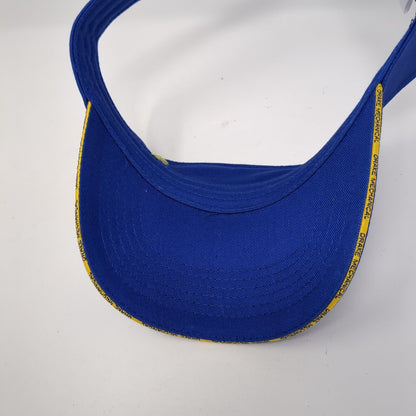 Drake Mechanical Strapback Sun Visor Hat Blue One Size Adjustable