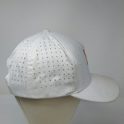Waggle Trucker Hat White One Size Rooster Embroidered Performance Snapback Golf