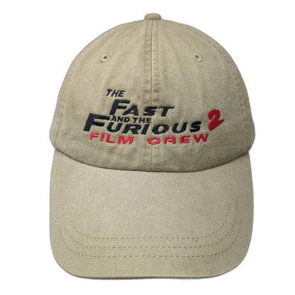 Adams Beige Baseball Cap One Size Fast and the Furious 2 Film Crew Hat Slideback