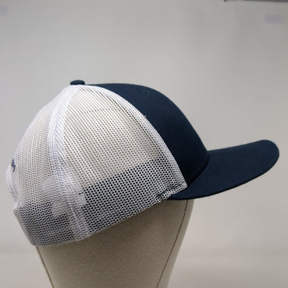 New Era Snapback Mesh Back Trucker Hat Blue One Size Inspire Hope