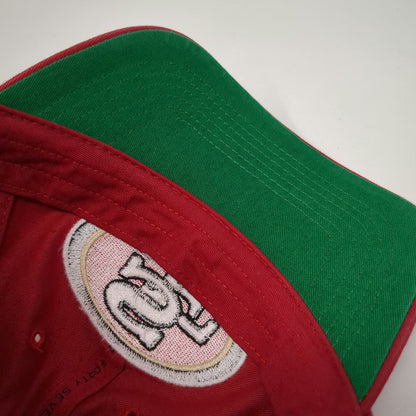 '47 San Francisco 49ers Baseball Cap Red S NFL Fitted Green Underbrim Hat
