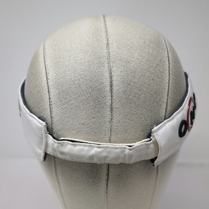 Nike Golf Visor White One Size Swoosh Nike One VR Victory Red Polyester Hat