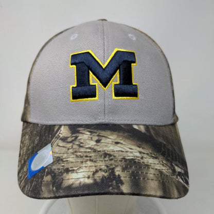 Captivtaging Headgear Men's Camo Strapback Hat OSFA Michigan Wolverines Logo