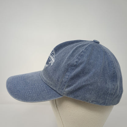 Fast Cut Industries Baseball Cap Blue One Size Adjustable Embroidered Denim