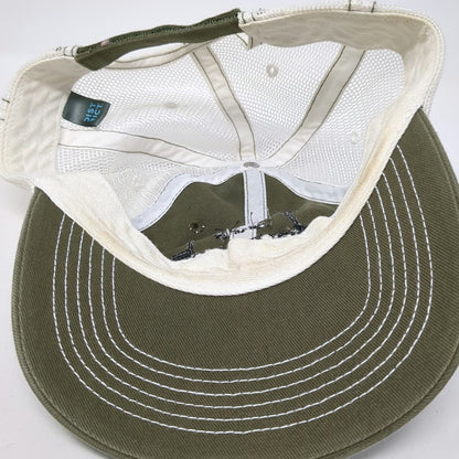 District Baseball Cap Green One Size Sun Ranch Montana Mesh Strapback Hat Stitch