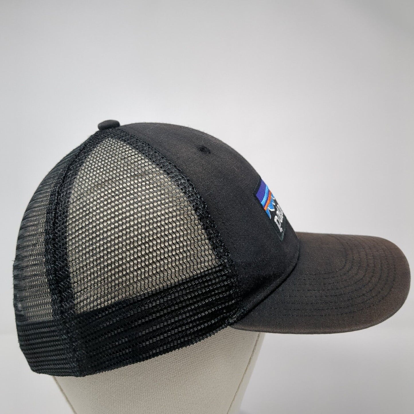 Patagonia Snapback Mesh Back Trucker Hat Black One Size Adjustable