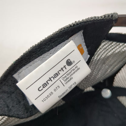 Carhartt Trucker Hat Gray Camouflage Mesh Back One Size Snapback Patch Hat