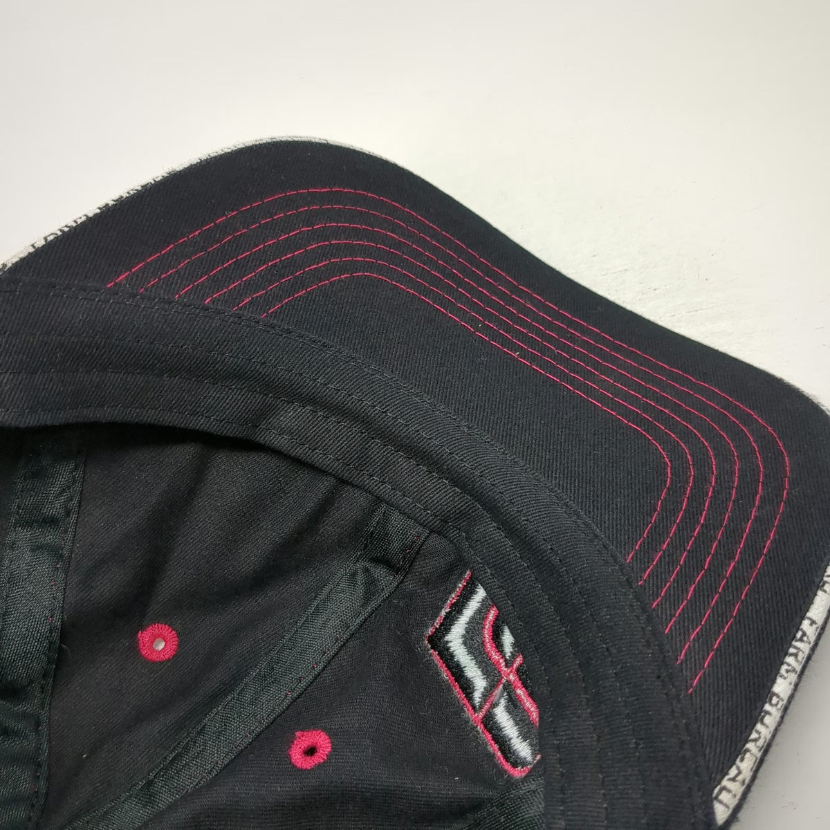 Buck's Bags Baseball Cap Black One Size Farm Bureau Ins Idaho Pink Stitching Hat
