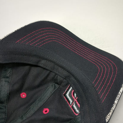 Buck's Bags Baseball Cap Black One Size Farm Bureau Ins Idaho Pink Stitching Hat