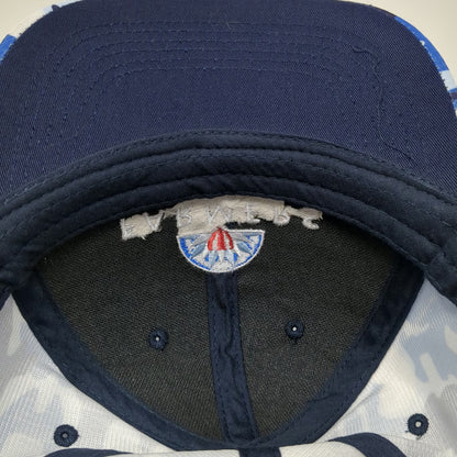 Headtoto Baseball Cap Blue White Camo Farmers Insurance One Size Embroidered Hat