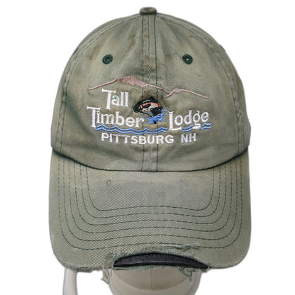 Imperial Baseball Cap Green One Size Tall Timber Lodge Pittsburg NH Fish Hat