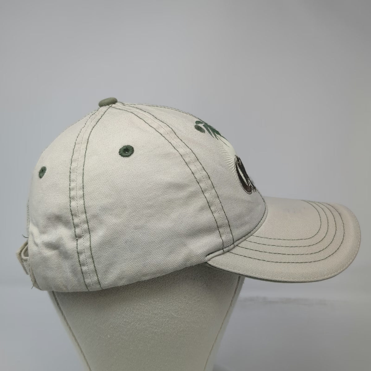 H3 Sportgear Corona Beer Palm Trees Beige Baseball Cap One Size Strapback Hat