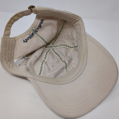 Vineyard Vines Whale Slideback Hat Tan One Size Adjustable Embroidered