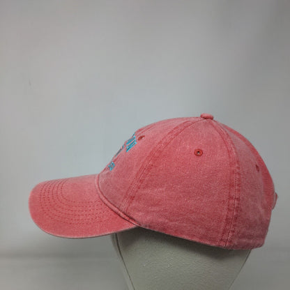 Rincon Puerto Rico Strapback Hat Pink OSFA Solid Embroidered Kaufman