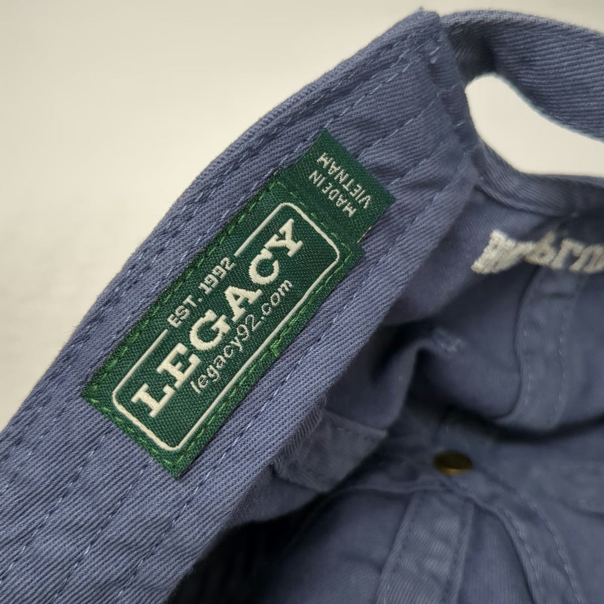Legacy Baseball Cap Blue One Size BPF Beach Plum Farm Slideback Cotton Hat