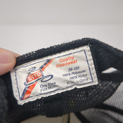 Vans Off The Wall Snapback Mesh Back Trucker Hat Black One Size Otto